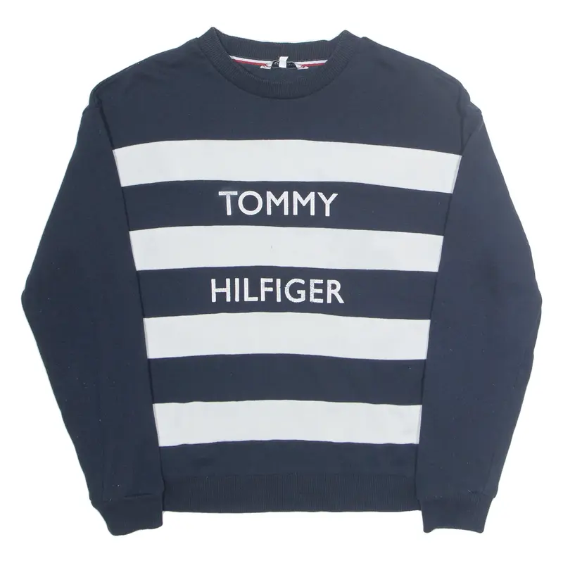 TOMMY HILFIGER Mens Sweatshirt Blue XS