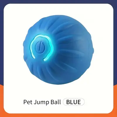 [Interactive LED Dog Ball] Interactive LED Glow-in-the-Dark USB-C Rechargeable Dog Ball | Automatic Jumping Toy for Small Dog...