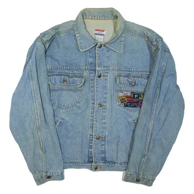 Mens Denim Jacket Blue XL
