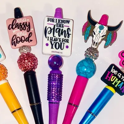 LIVE CLAIM! ONE BEADED PEN focal pens