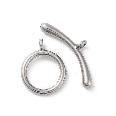 Non-Tarnish 304 Stainless Steel Ring Toggle Clasps