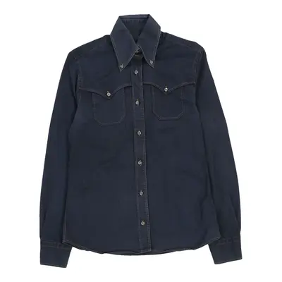 Dolce & Gabbana Denim Shirt - Small Navy Cotton | Size: small