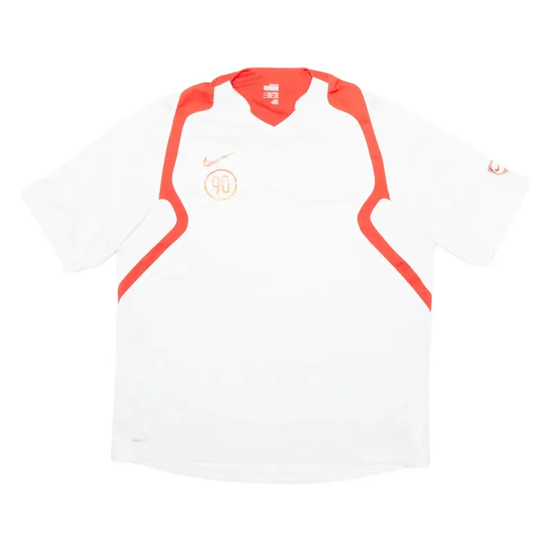 NIKE Mens T-Shirt White V-Neck L