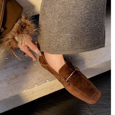 CHIKO Jayla Square Toe Block Heels Loafers Shoes
