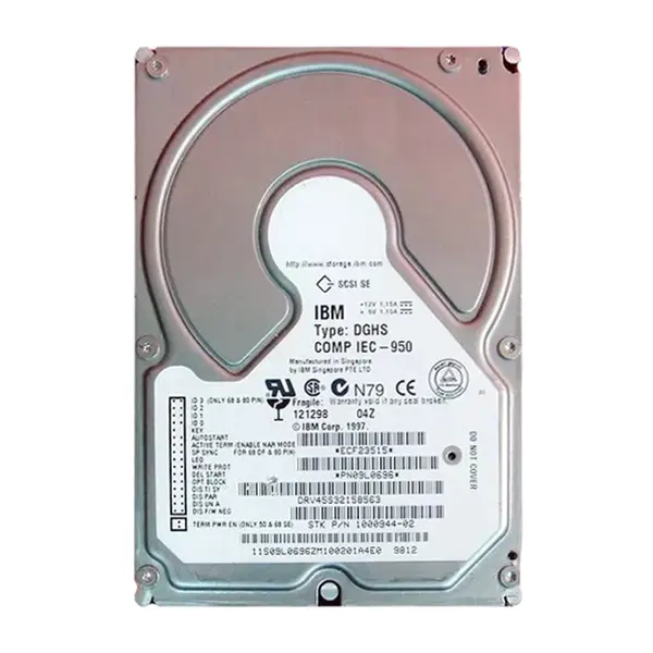 ECF23515 IBM 4GB 7200RPM Ultra Wide SCSI 3.5-Inch 512KB Cache Hard Drive