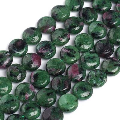 Natural Ruby in Zoisite Beads Strands