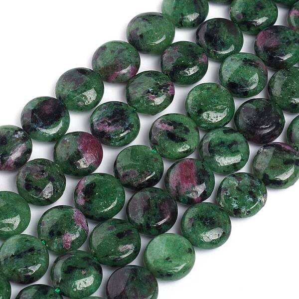 Natural Ruby in Zoisite Beads Strands