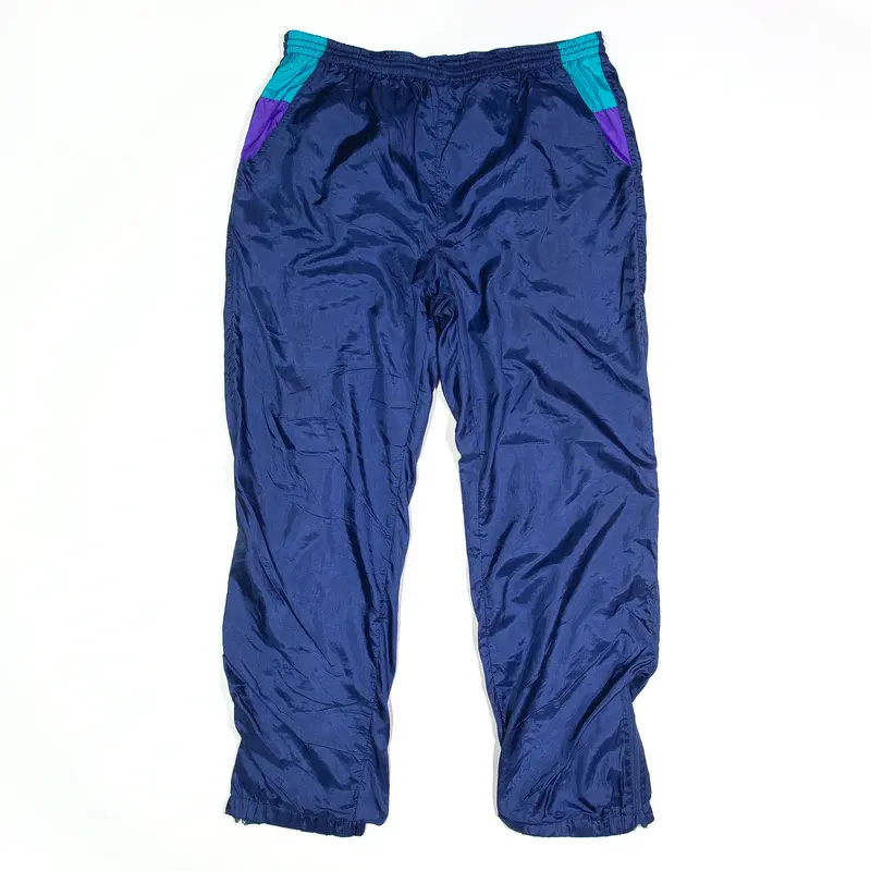 GUFFINI Track Pants Blue 90s Regular Straight Mens L W34 L29