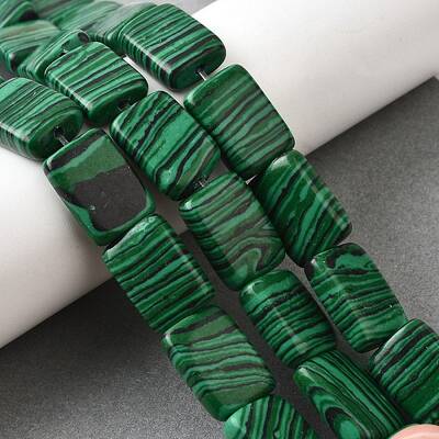 Synthetic Malachite Beads Strands