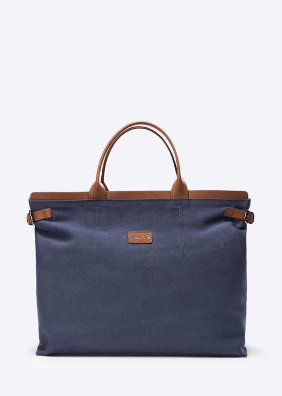 Cannes Canvas Tote Bag | Color: Navy Blue