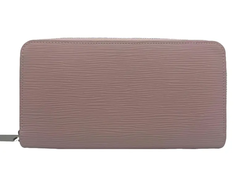 Pre-owned Louis Vuitton Epi Leather small leather goods Zippy Wallet in Rose Valerine Epi Leather