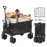 VEVOR Super Brand Day, VEVOR Collapsible Folding Wagon, Various specifications, Wagon Cart with All-Terrain Wheels, Heavy Dut...