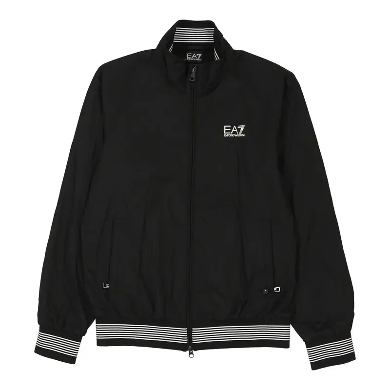 Emporio Armani Jacket - Medium Black Nylon