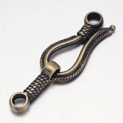 Rack Plating Brass Hook and S-Hook Clasps