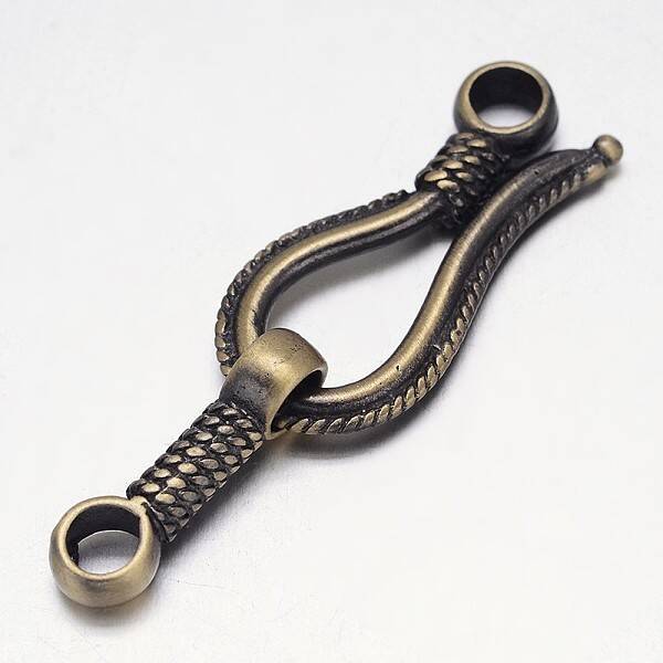 Rack Plating Brass Hook and S-Hook Clasps