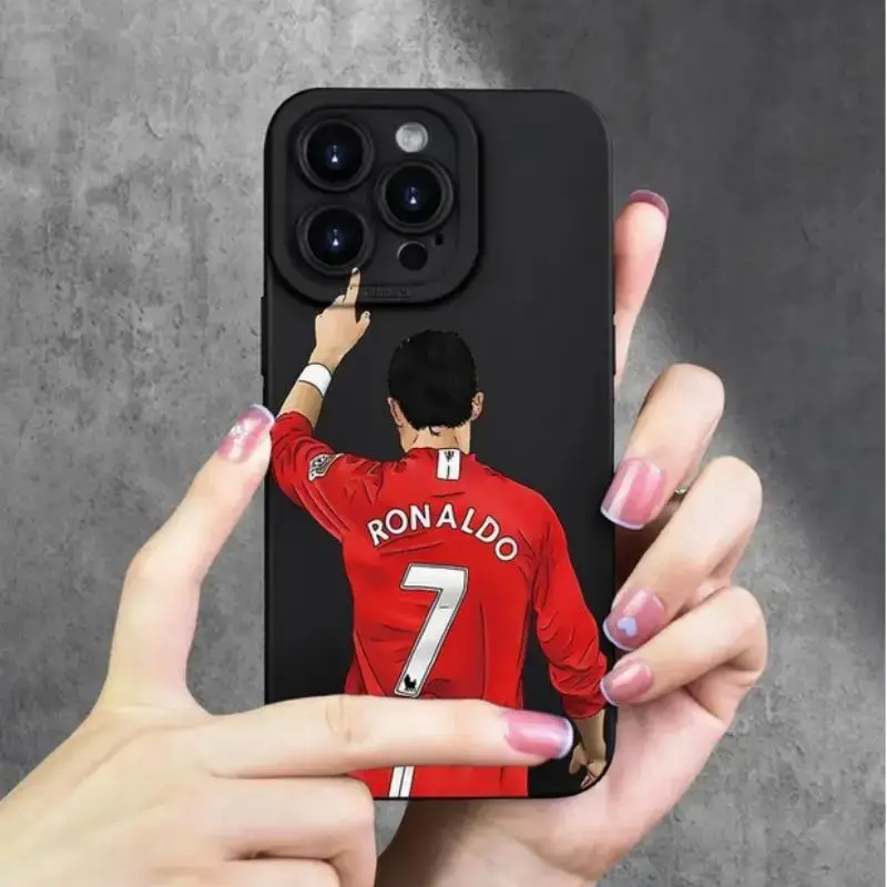Football Player Pattern Phone Case, Full Body Shockproof Phone Protective Cover, Fashion Phone Accessories Compatible with iP...
