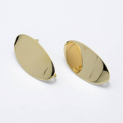 Brass Stud Earring Findings