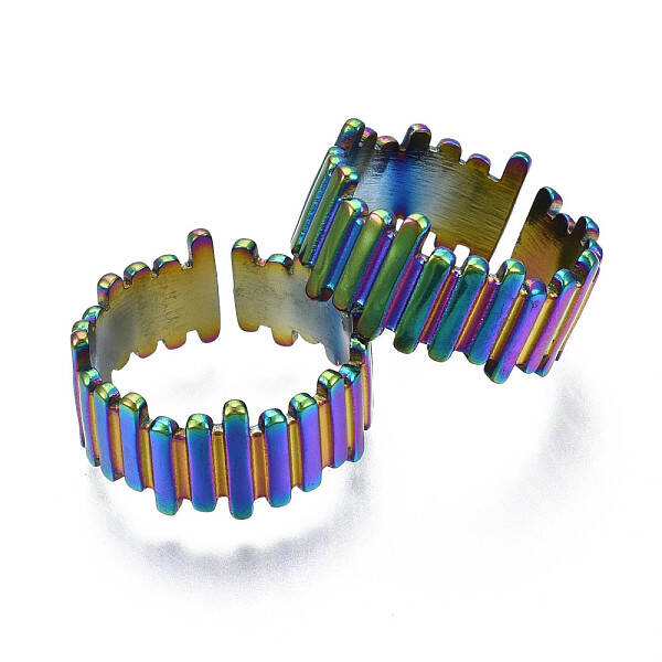 Ion Plating(IP) 304 Stainless Steel Cuff Ring