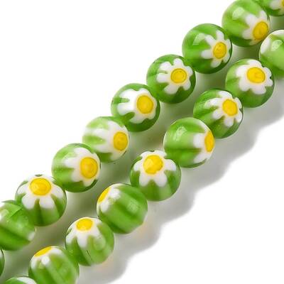 Handmade Millefiori Lampwork Beads Strands