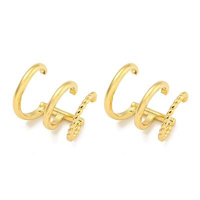 Brass Cuff Earrings for Women