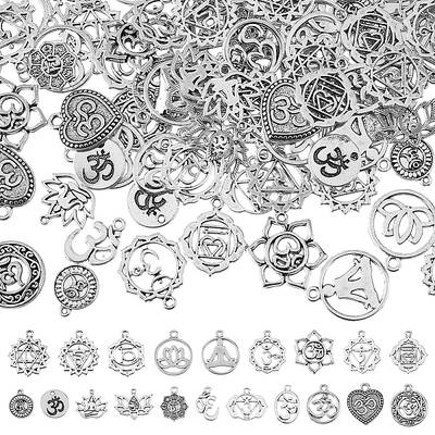 100Pcs 20 Style Tibetan Style Alloy Pendants