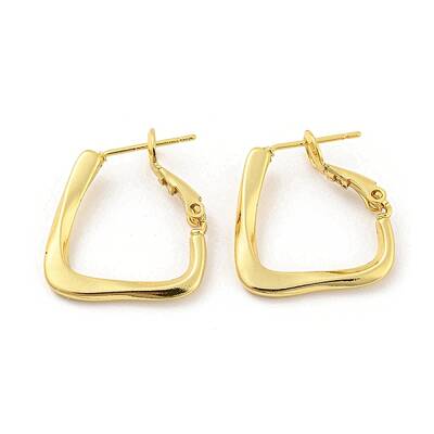 Rack Plating Brass Hoop Earrings for Women