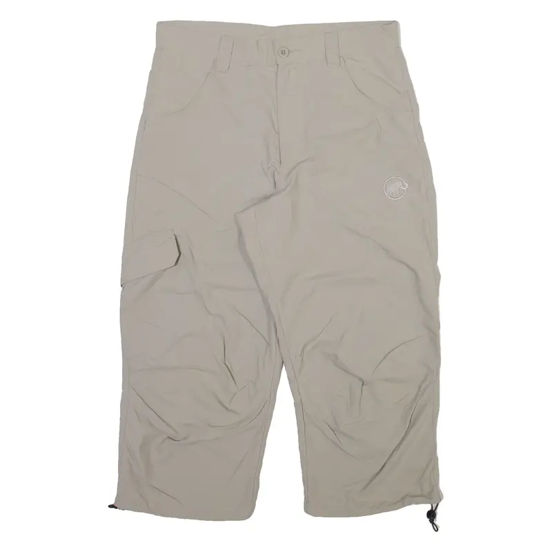 MAMMUT Three Quarters Mens Trousers Beige Relaxed Straight Nylon W30 L21