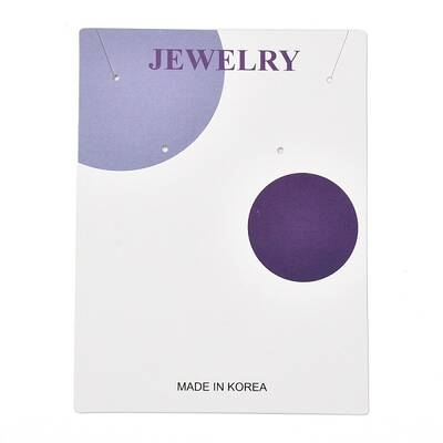 Rectangle Cardboard Earring Display Cards