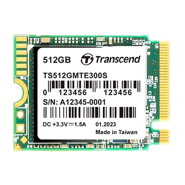 Transcend TS512GMTE300S | MTE300S 512GB PCI Express NVMe 3.0 x4 M.2 2230 Solid State Drive