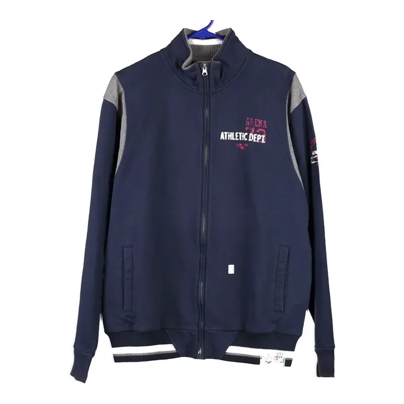 Arena Zip Up - Large Blue Cotton