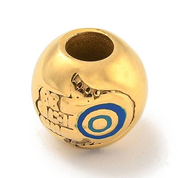 304 Stainless Steel Enamel European Beads