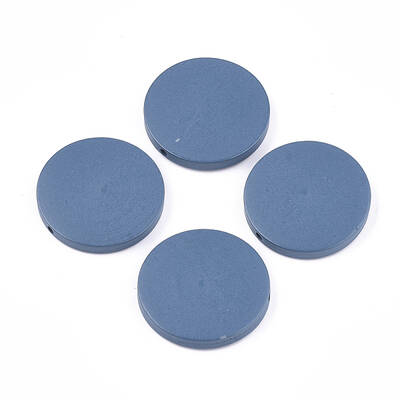 Painted Natural Wood Beads