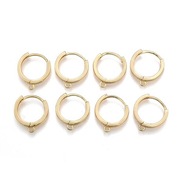 Brass Huggie Hoop Earring Findings