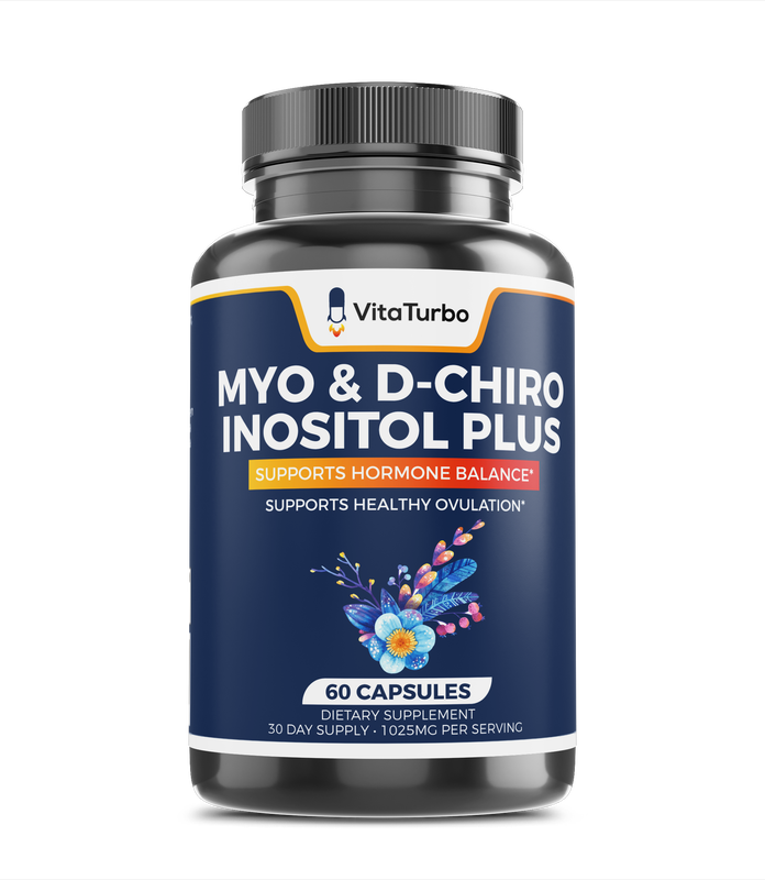Myo & D-Chiro Inositol Plus - 60 Capsules - 1025mg Per Serving