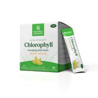 NATURE'S SUNSHINE Extra Strength Sweet Melon Chlorophyll Stick Packs No Sugar. Daily Detox, De Bloat, Clear Skin, Energy Boos...