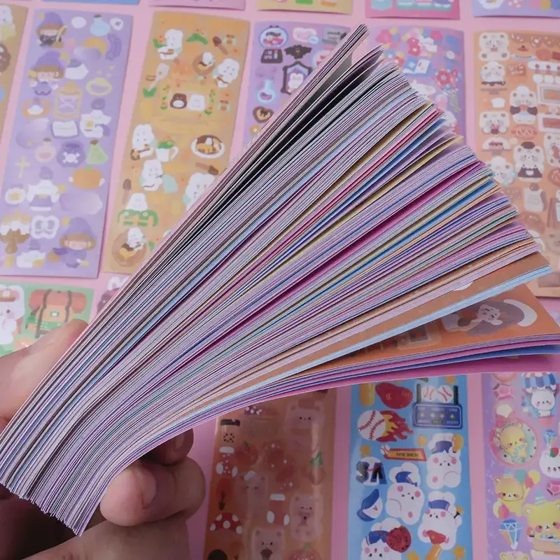 Cartoon Pattern Sticker, 1 Set Self Adhesive Decor Paper, Decor Sticker for Gift Greeting Card Water Bottle Laptop Phone, Scr...