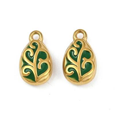 304 Stainless Steel Enamel Charms
