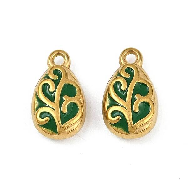304 Stainless Steel Enamel Charms