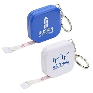 200 Promotional Square 5-Foot Tape Measure with Key Chain - Dual ...