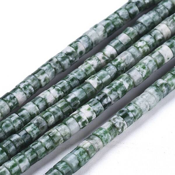 Natural Green Spot Jasper Beads Strands