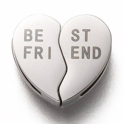 Tarnish Resistant 304 Stainless Steel Split Slide Charms