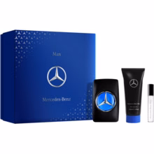 Mercedes-Benz gift set for men EDT 100 ml, miniature EDT 10 ml and gel spray 100 ml