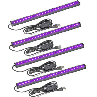 Portable LED Light Strip, Easy to Use LED Blacklight Bar, Multi-Application USB Powered Light Strip for Glow Party, Room & Be...