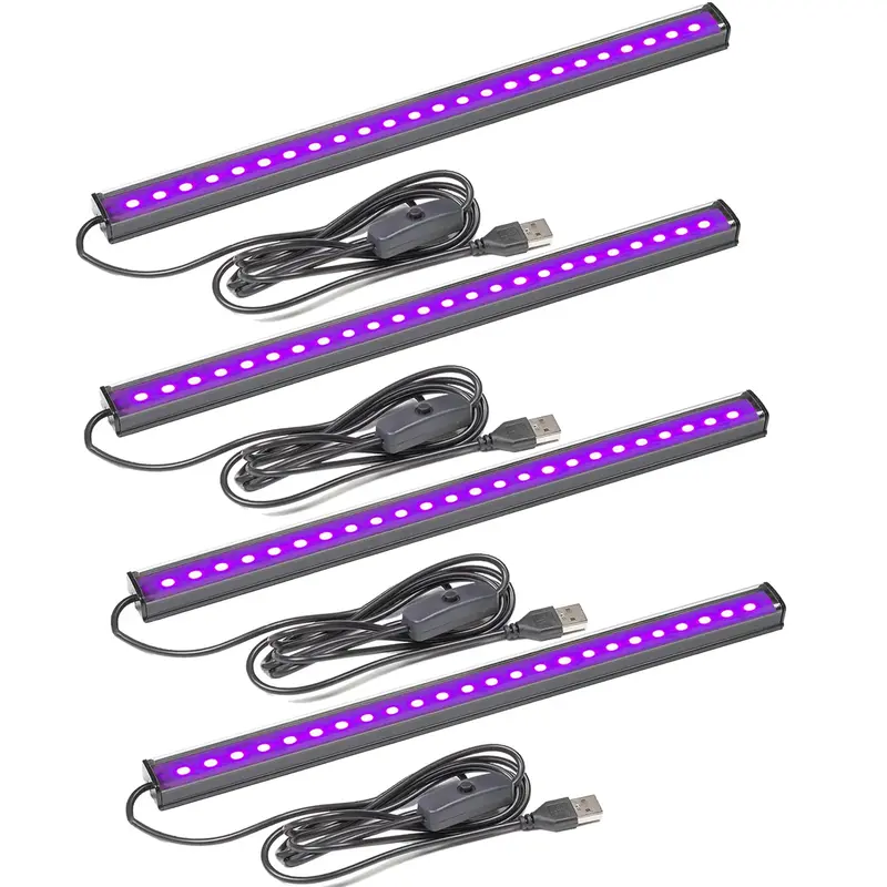Portable LED Light Strip, Easy to Use LED Blacklight Bar, Multi-Application USB Powered Light Strip for Glow Party, Room & Be...