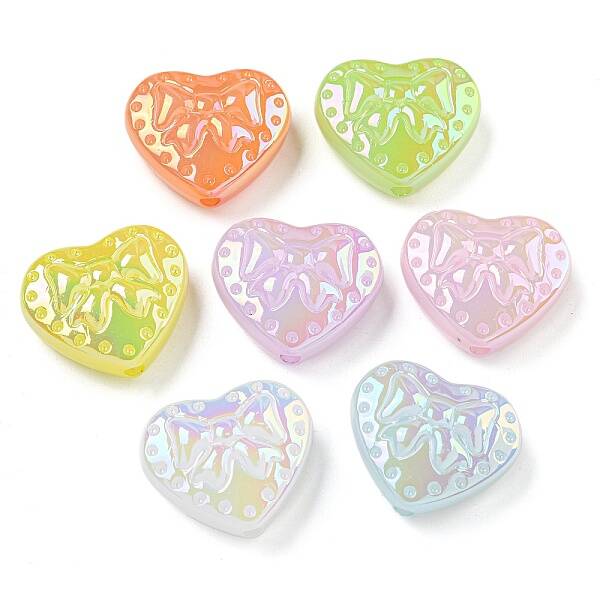 UV Plating Iridescent Acrylic Beads