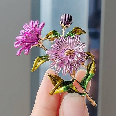 Daisy Enamel Pins