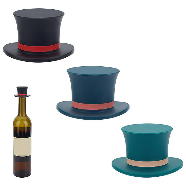 3Pcs 3 Colors Silicone Red Wine Bottle Stoppers