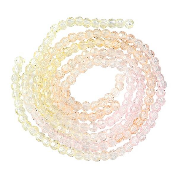 Transparent Glass Beads Strands
