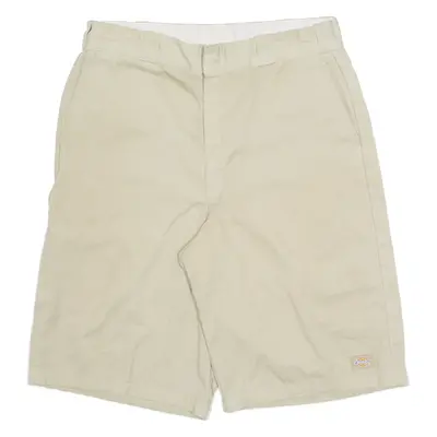 DICKIES Mens Workwear Shorts Beige L W36