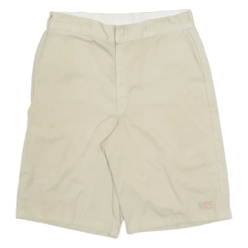 DICKIES Mens Workwear Shorts Beige L W36